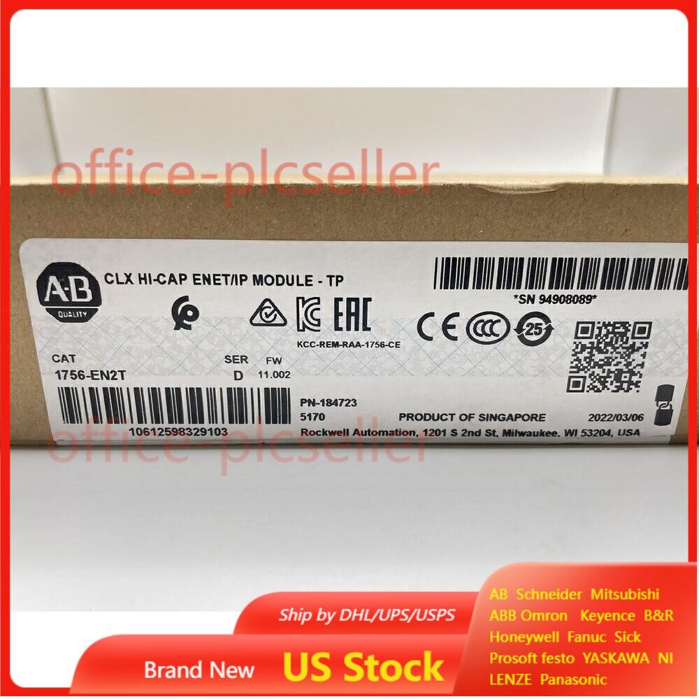 New Sealed Allen Bradley 1756EN2T ControlLogix EtherNet/IP 1756-EN2T US Free Tax