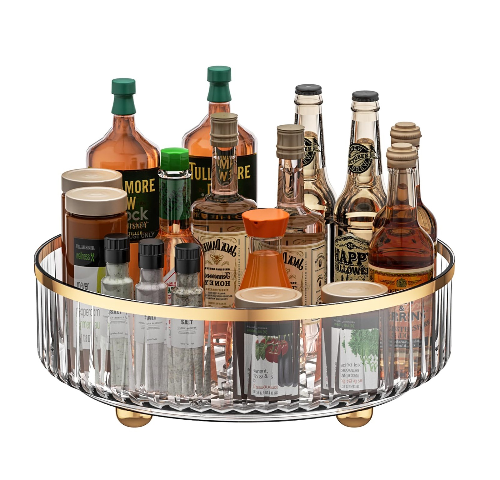 UEOE Clear Lazy Susan Pantry Organizers and Storage, 11” Turntable