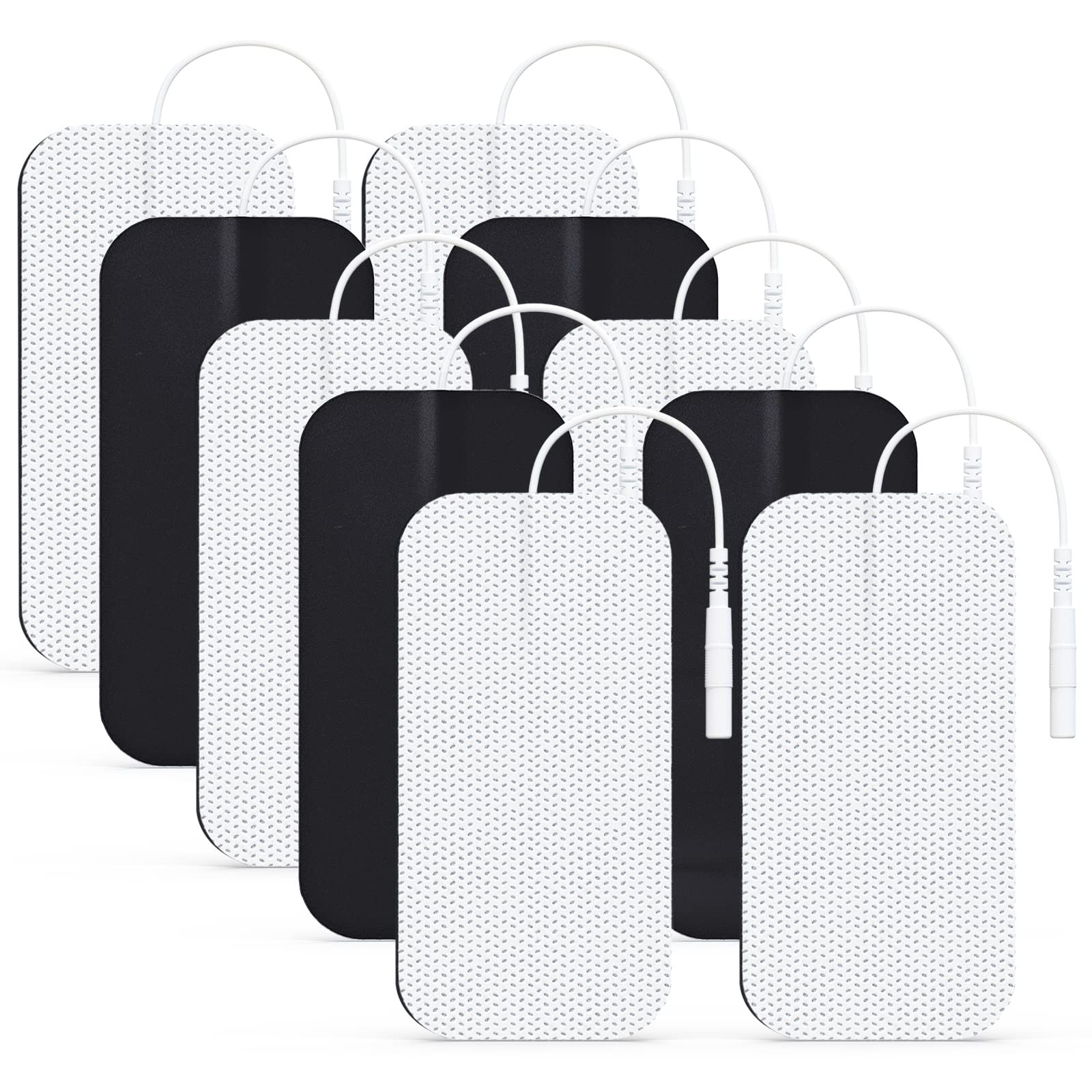 AUVON TENS Unit Electrode Pads 2 x4 10 Pcs Latex Free Reusable Premium Gel