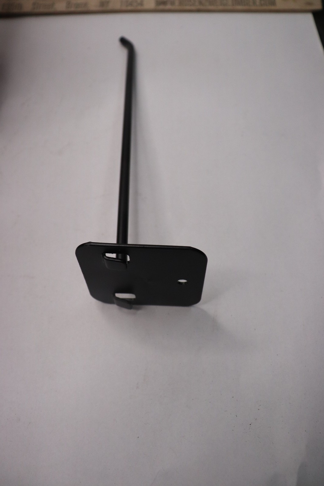 Peg Board Shelving Hang Hook Black 8-5/8"