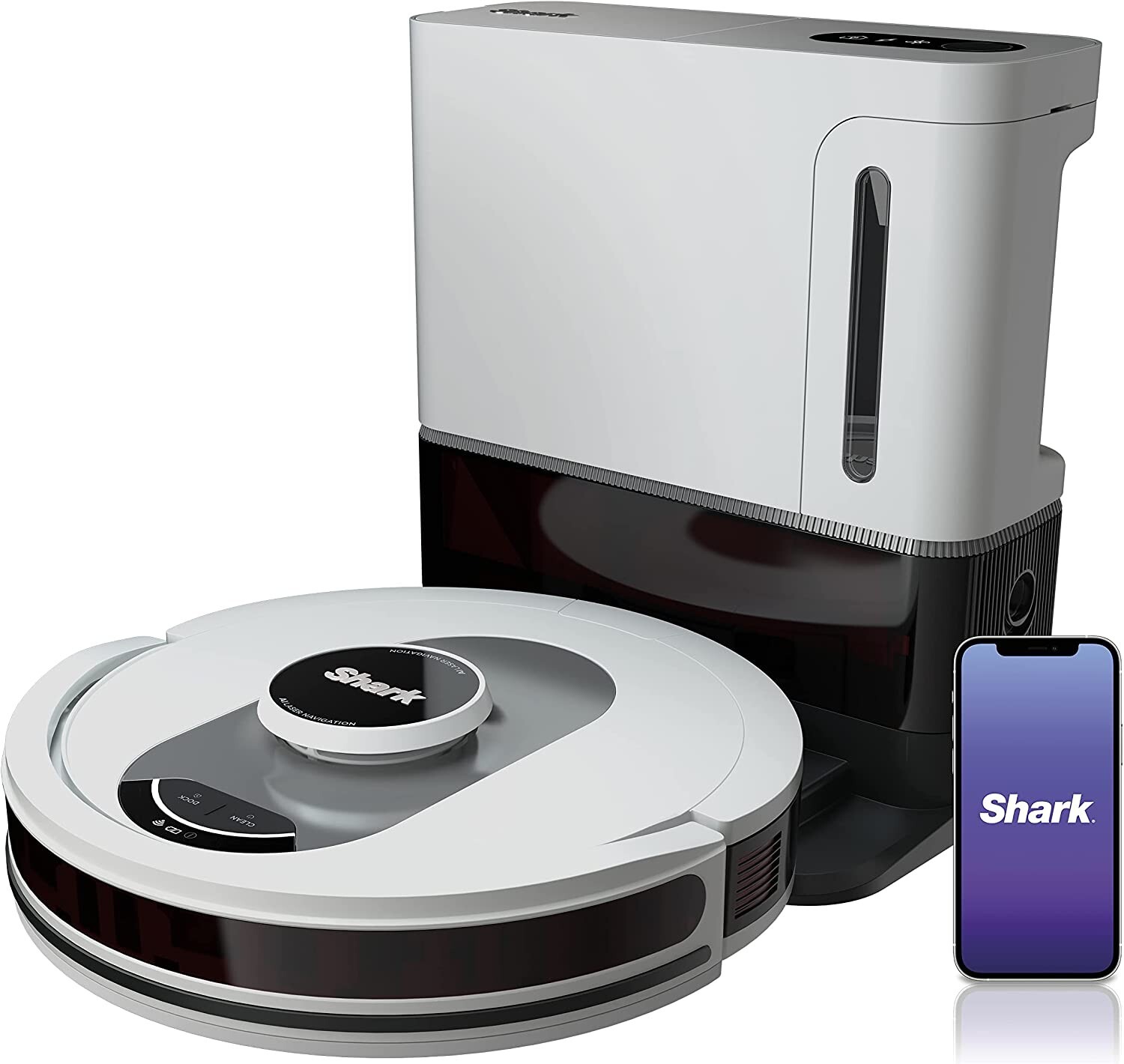 Shark AV2511AE AI Ultra Robot Vacuum w Matrix Clean Home Mapping Self Empty Base