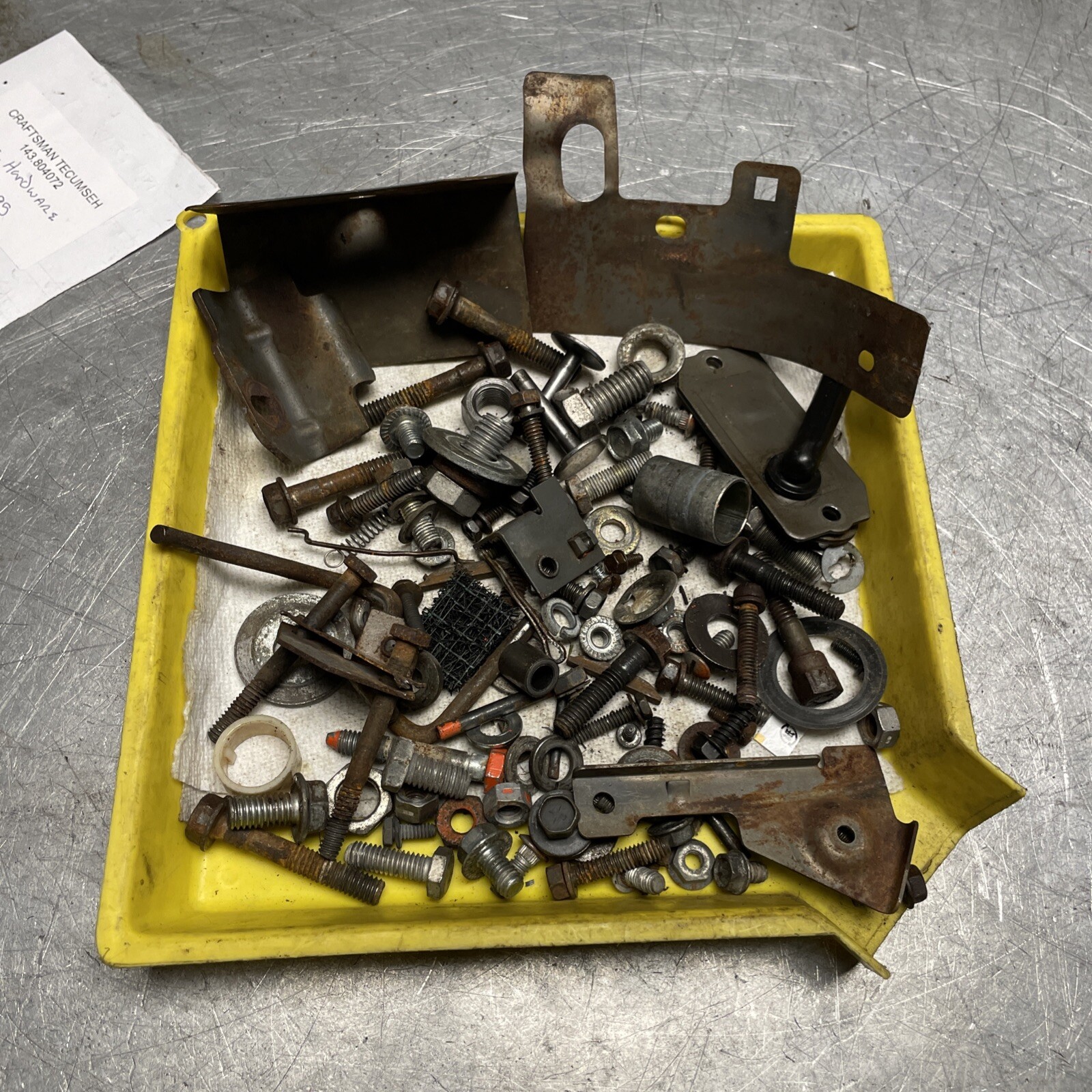 OEM GOOD USED CRAFTSMAN TECUMSEH 143.804072 MISC. HARDWARE FROM TEARDOWN