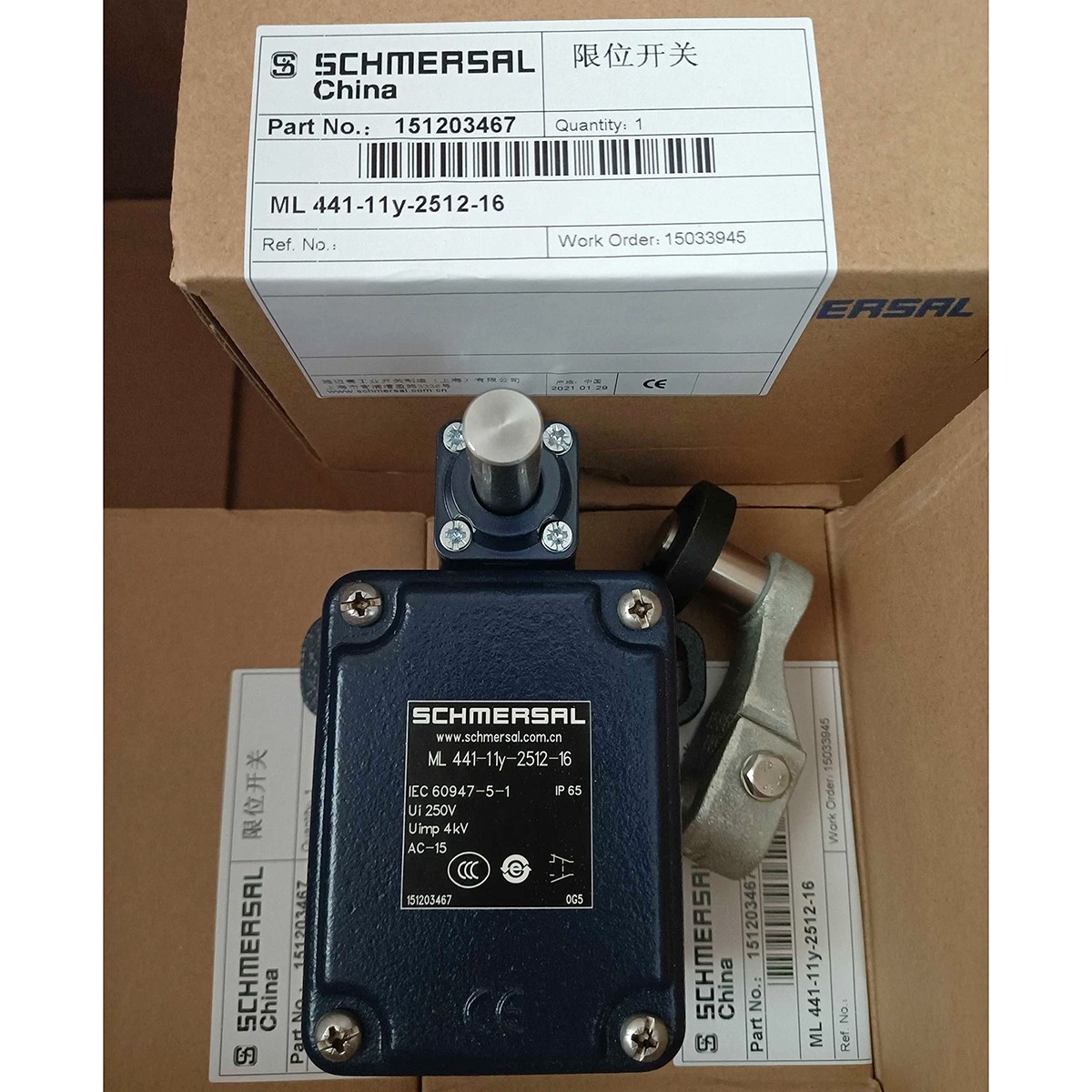 SCHMERSAL ML441-11Y-T-2512 Limit Switch New