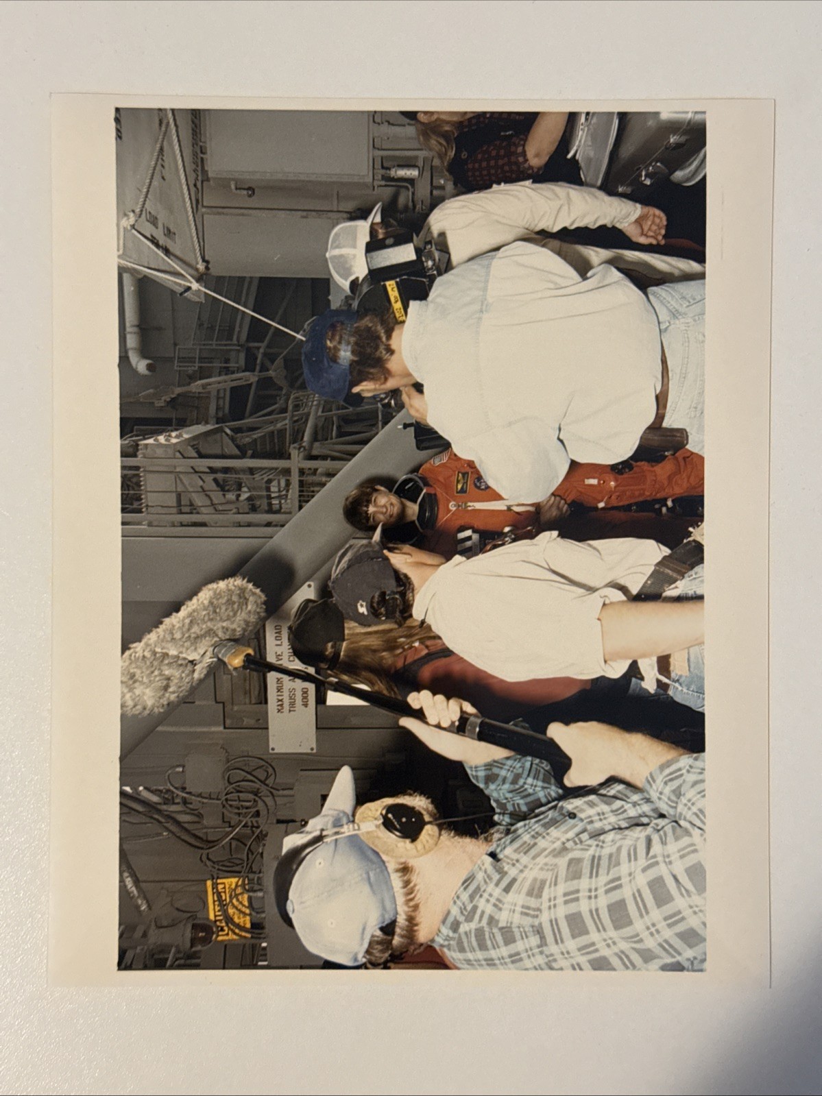 NASA STS 59 Linda Godwin Speaking to Film Crew After TCDT Press Photo A