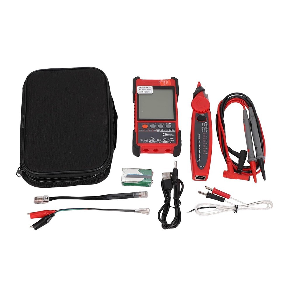 ET618 Handheld LCD Portable Circuit Wire Tracer Cable Tester Finder & Multimeter