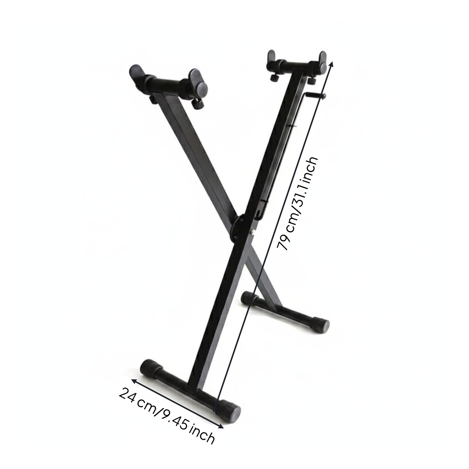 X-Shaped Frame Keyboard Stand Locking Straps Double X Keyboard for Stage,