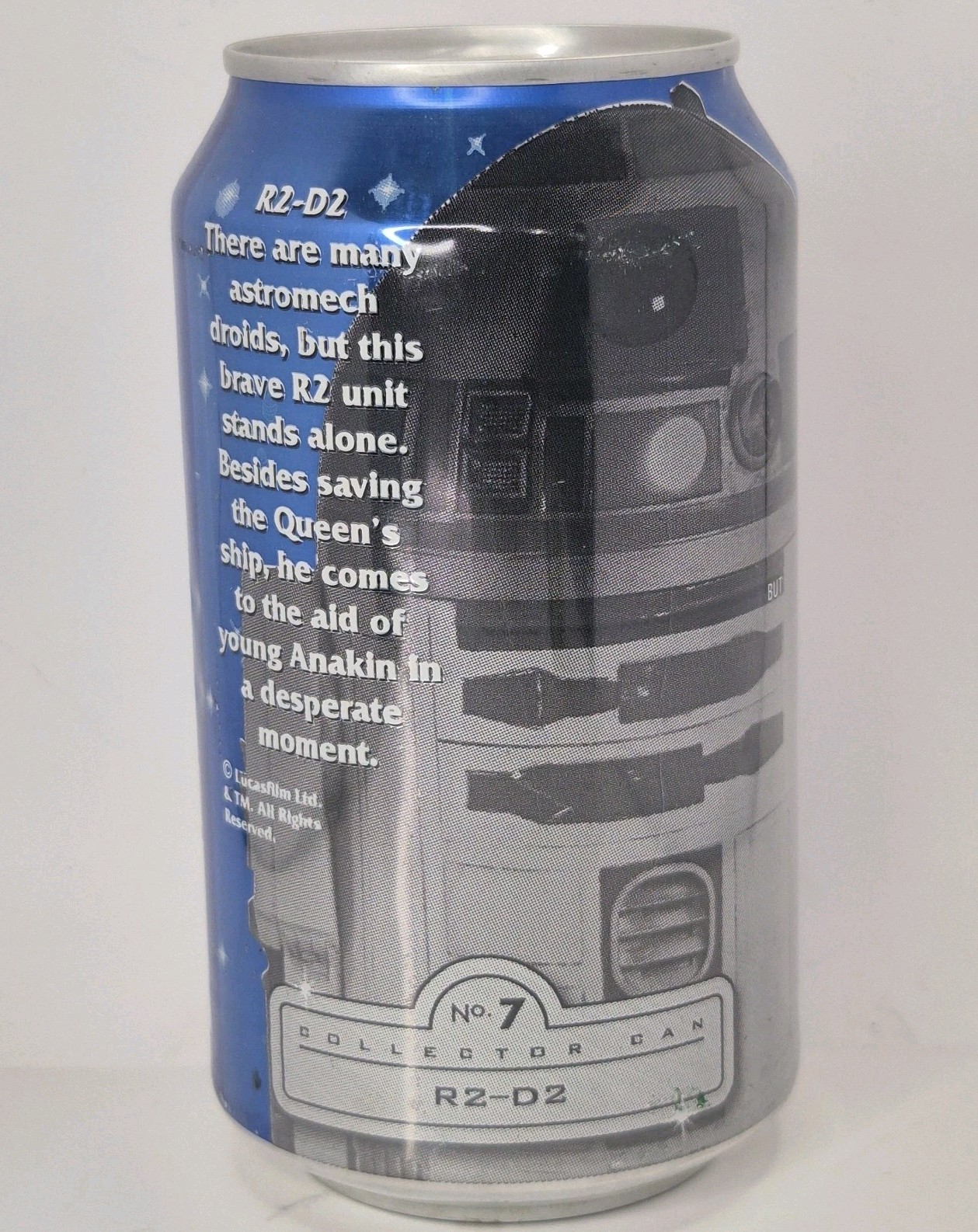R2-D2 No. 1 Star Wars Episode I Movie Pepsi Soda Pop Can Sealed Empty