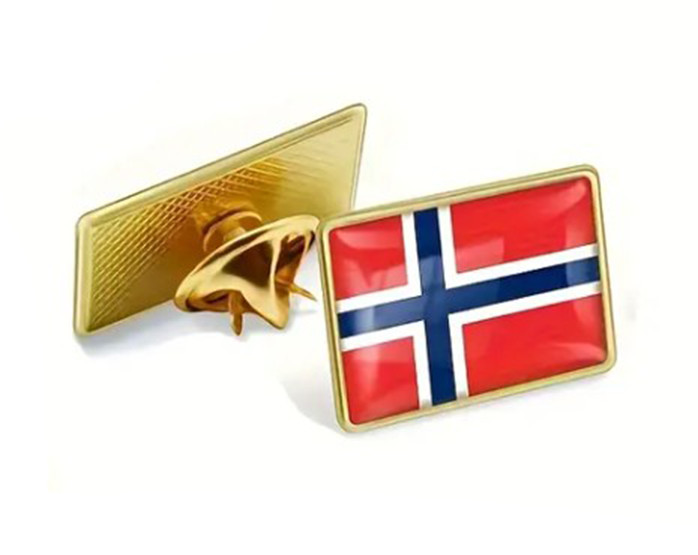 Norway Pin Flag Norwegian Flag Pin Det Norske Flagget