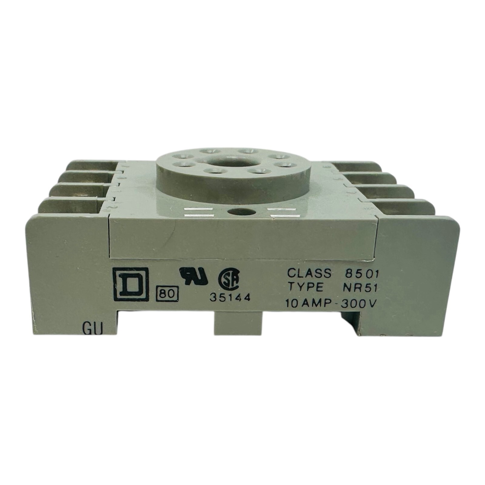 SQUARE D 58359 8-PIN SINGLE TIER RELAY SOCKET NW/UNUSED SURPLUS