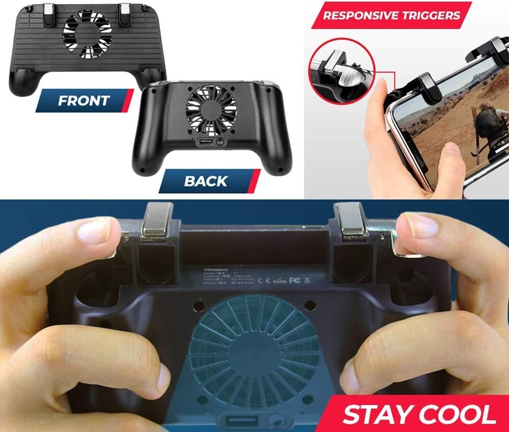 PUBG Mobile Phone Game Controller Joystick Cooling Fan Gamepad for IOS Android