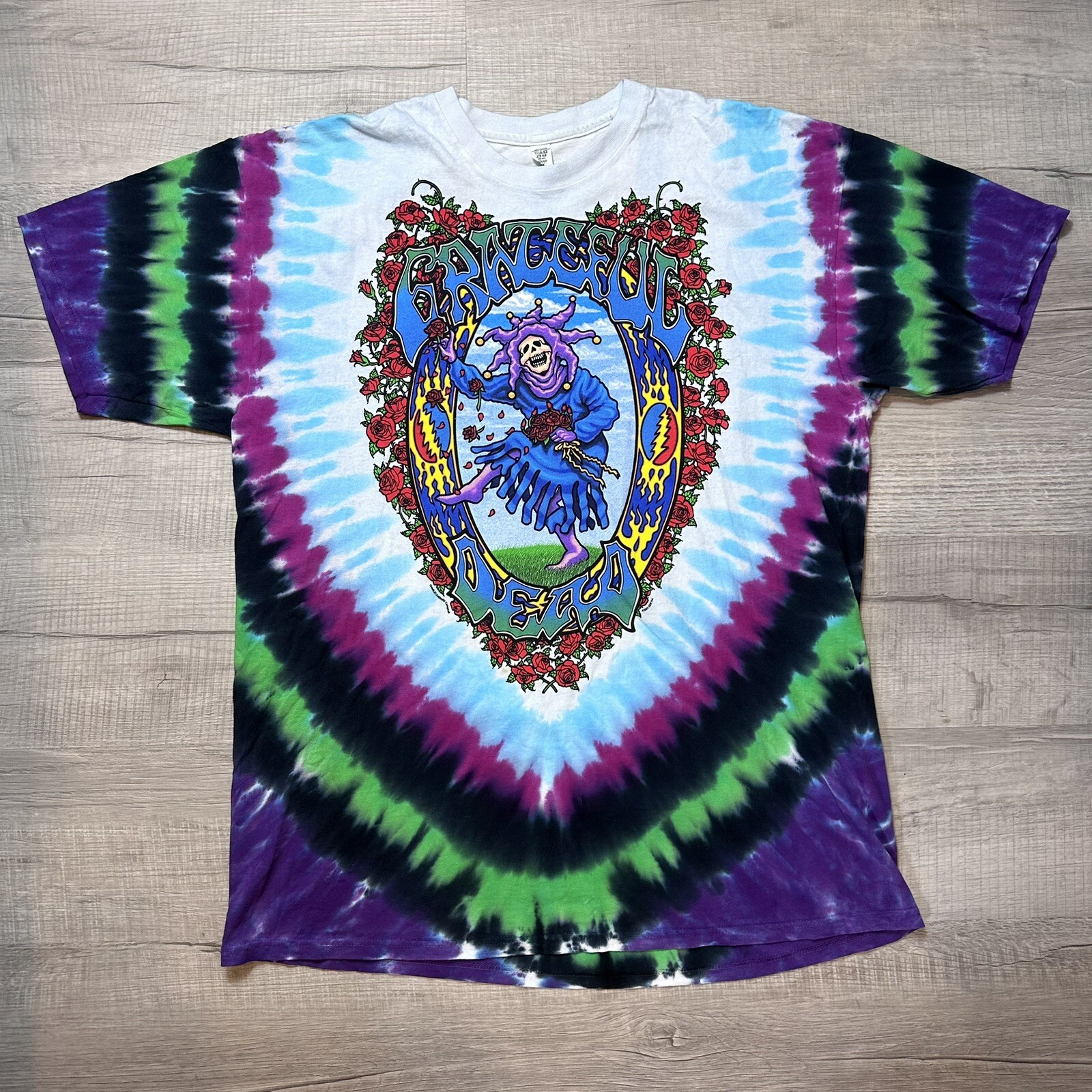 Grateful Dead Seasons Of The Dead The Endless Tour Shirt 2001 Y2K 2XL Tie Dye