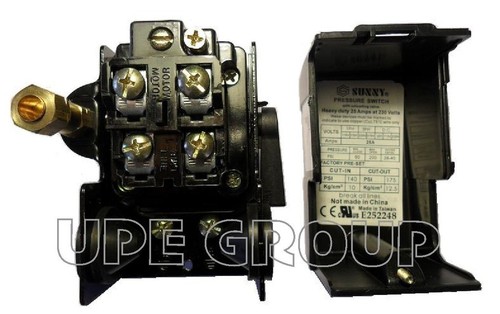 25 Amp Pressure control switch valve for air compressor 140-175 1 port