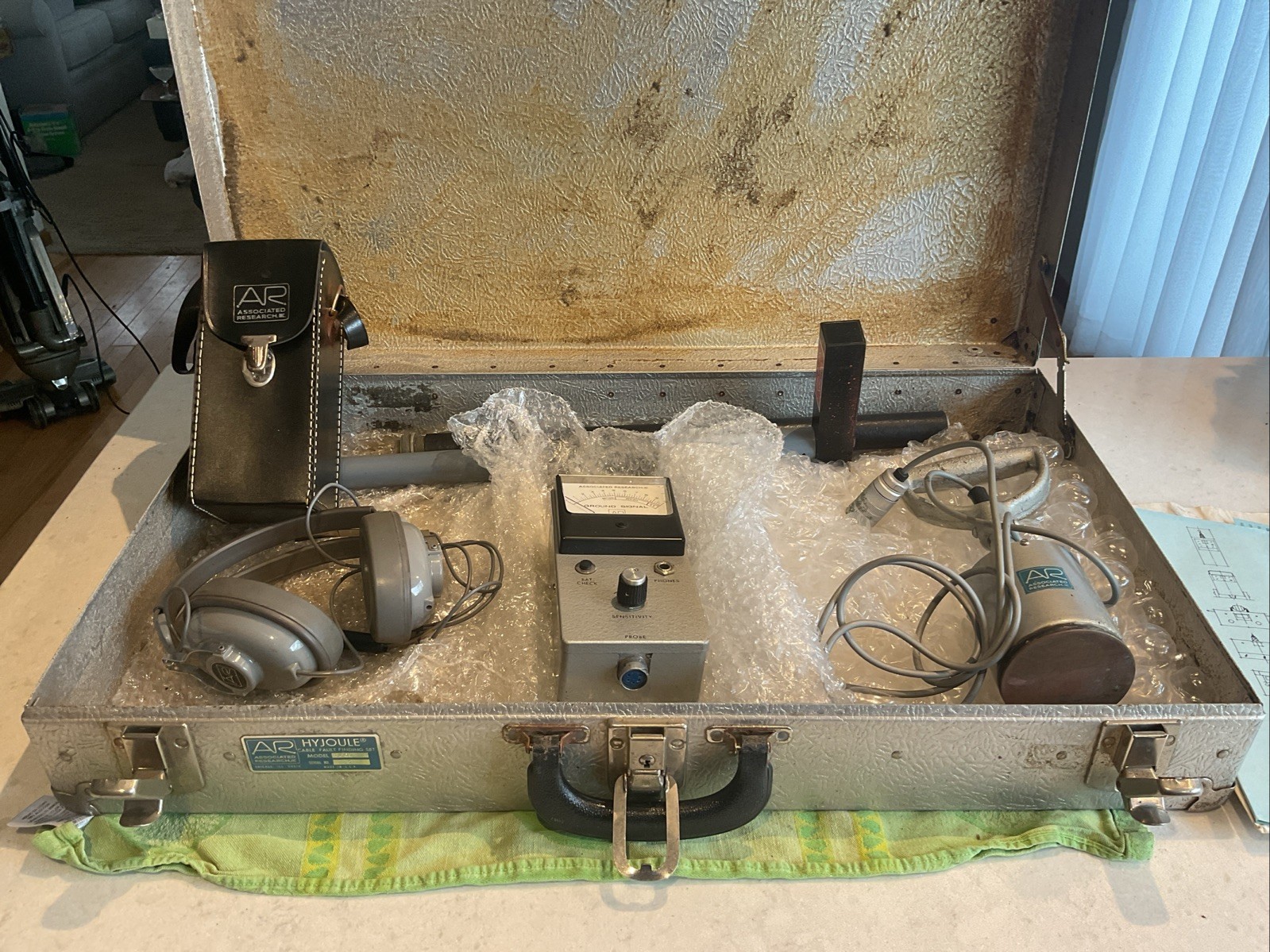 Vintage AR Cable Pipe Fault Locator Set Transmitter Tool Model 8609