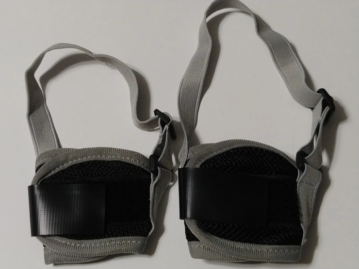 Dog Muzzles Sets Sm Med Adjustable Breathable Overhead Strap Small breed