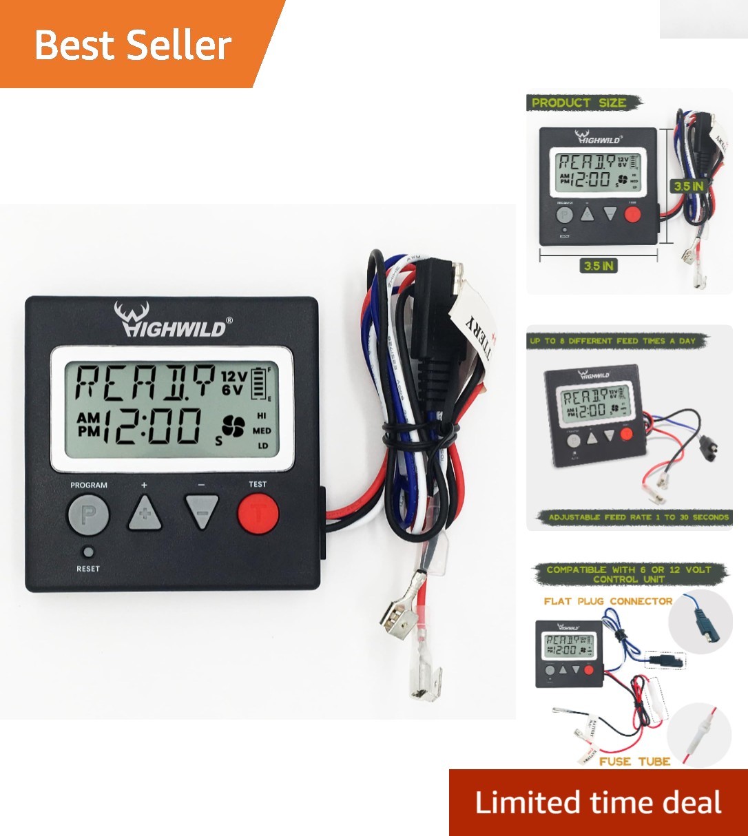 Digital Deer Feeder Timer - Adjustable & Memory Function for Seamless Operations