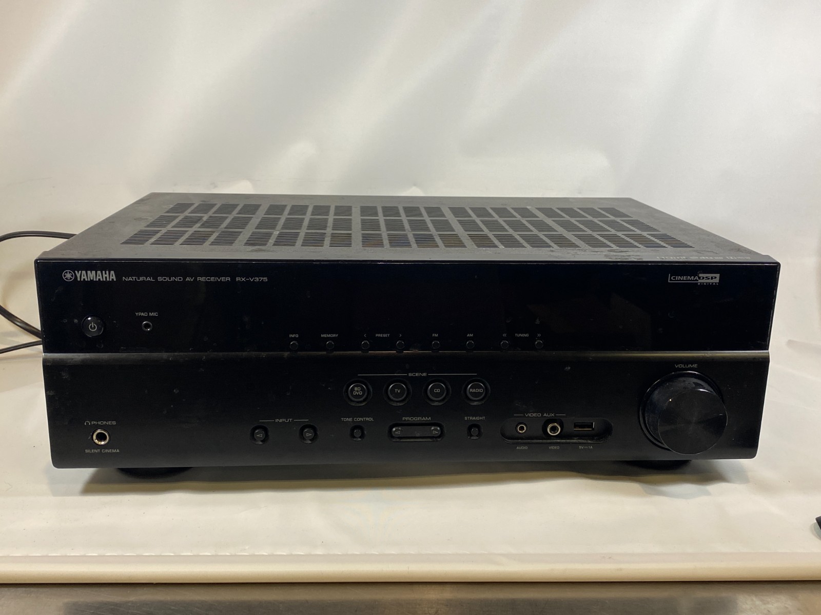Yamaha RX-V375 AV Receiver 5-Channel 4K HDMI USB YPAO Sound
