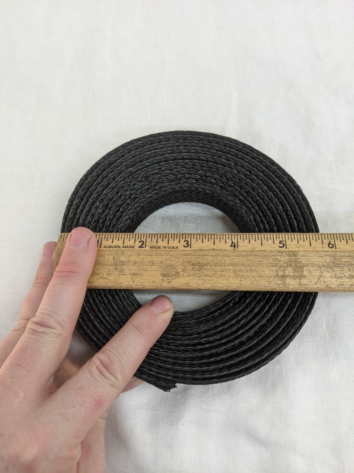1 1/4" Black Expandable Braided Cable Sleeve Sheathing TF