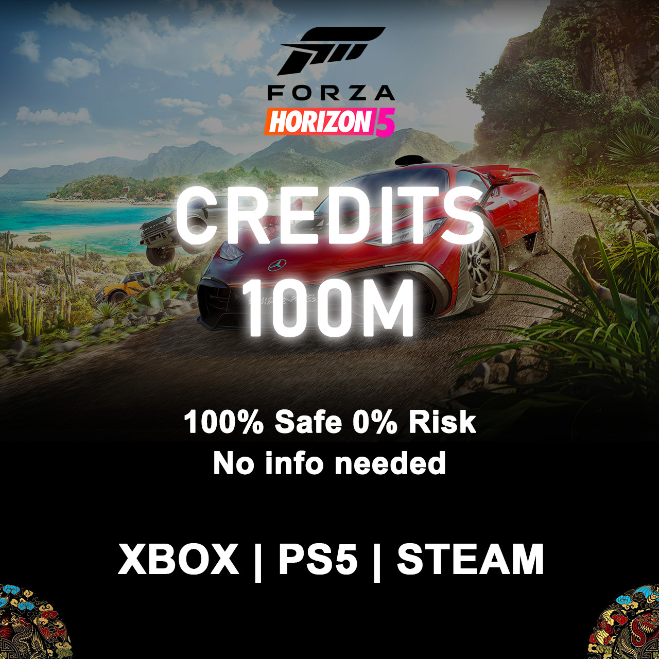 Forza Horizon 5 CR ✨ 10M-500M ✨ XBOX | PS5 | PC