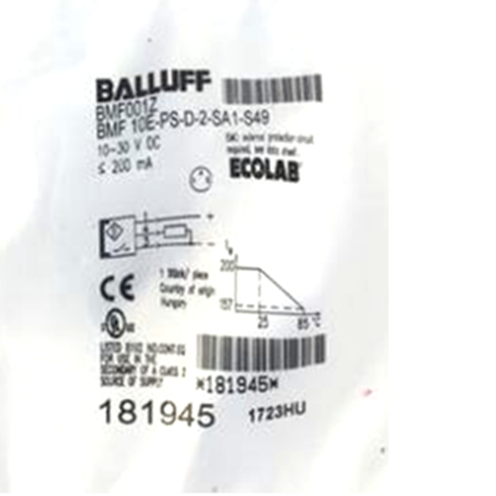 BALLUFF BMF 10E-PS-D-2-SA1-S49(BMF001Z)Tubular Magnetic Field Sensors PNP New