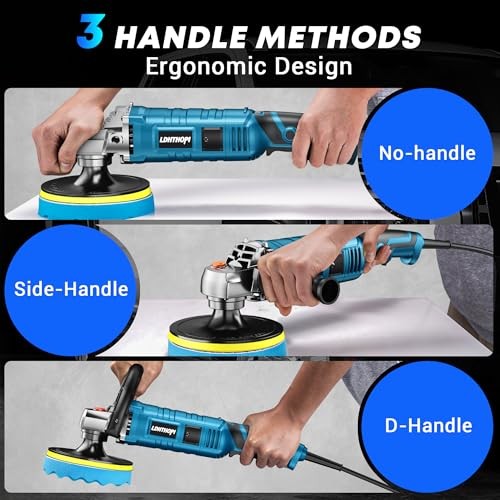 Buffer Polisher Kit for Car - 6/7 Inch Rotary 1600w Polisher Buffer Waxer,7