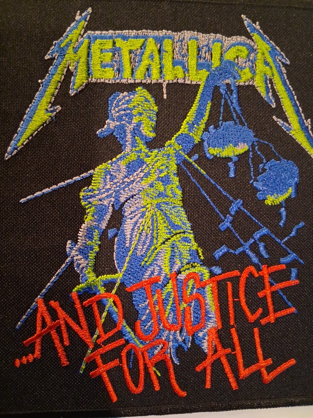 Metallica And Justice For All Embroidered Patch Sew On
