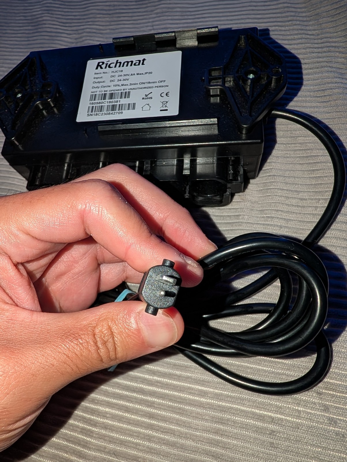 Richmat HJC18 Adjustable Bed Control Box Recliner Motor Actuator Unit Open Box