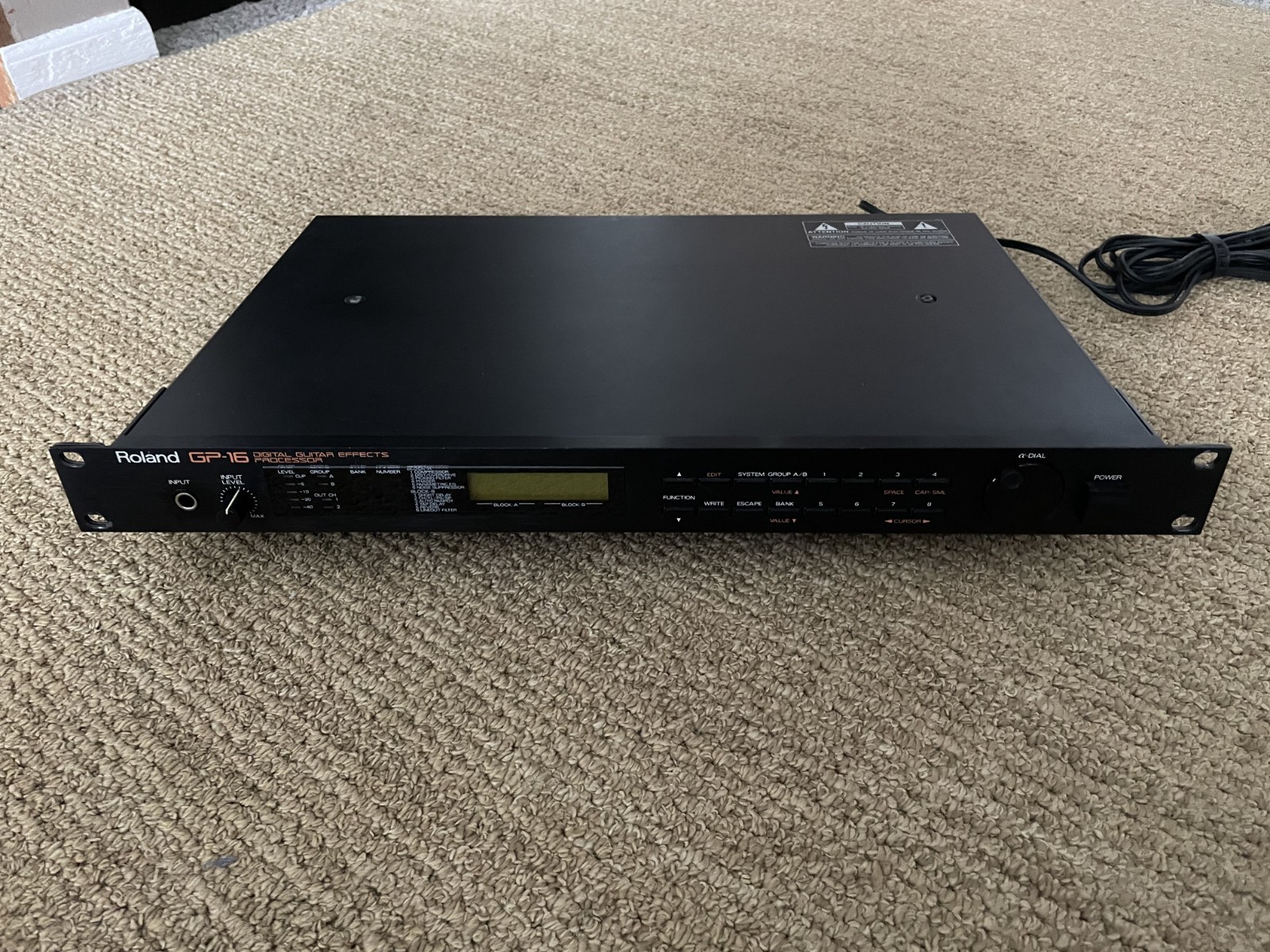 Roland GP-16 Digital Guitar Effects Processor Rack Unit Used
