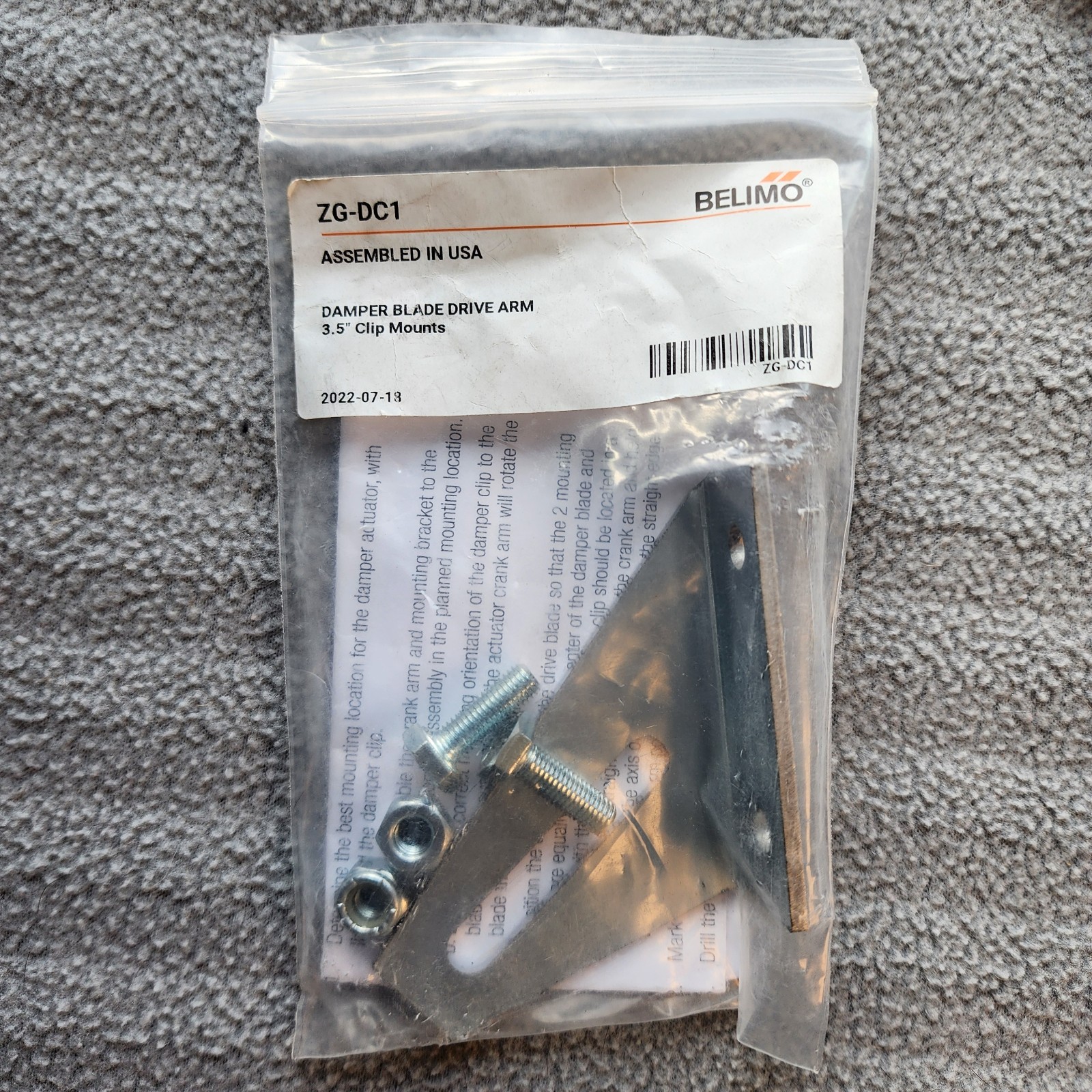BELIMO ZG-DC1 Damper Blade Drive Arm