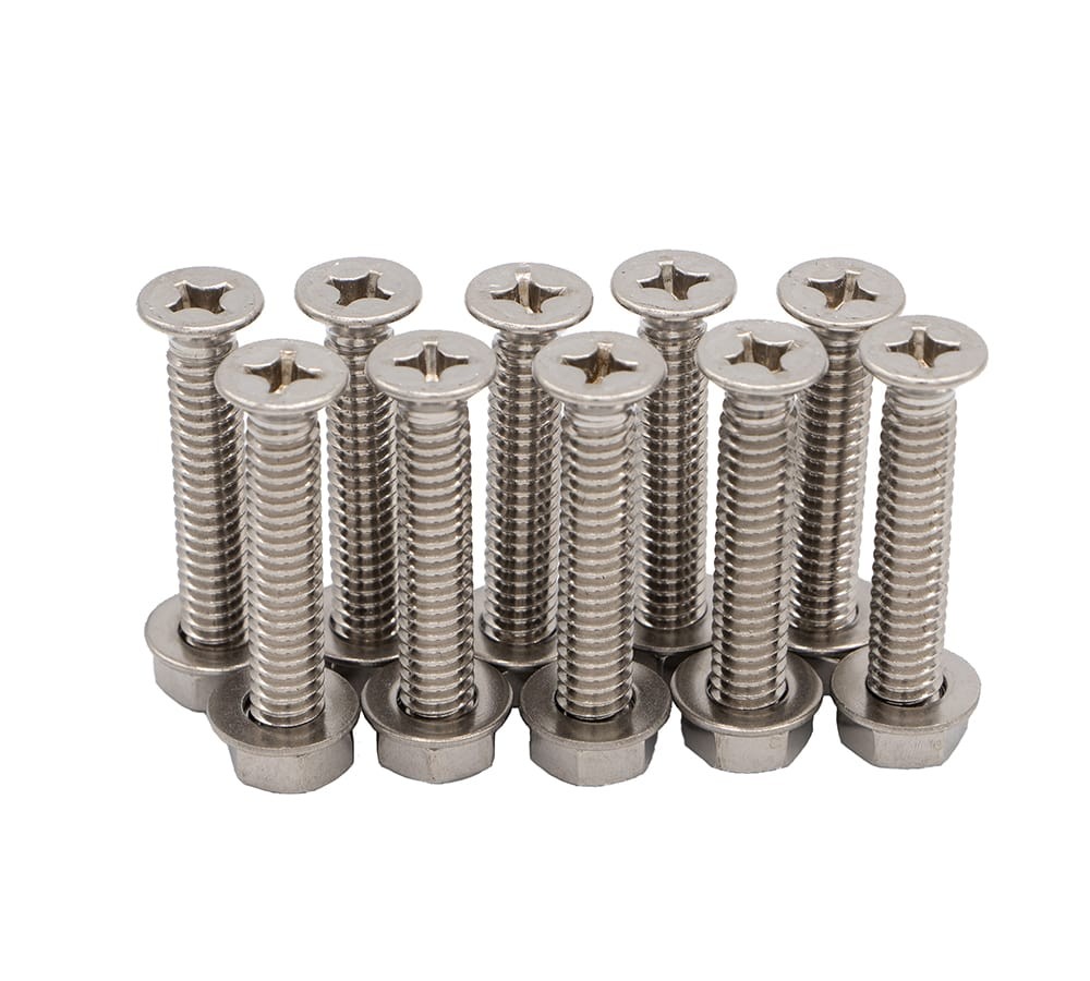 88 Pieces Black Tie Down Kit with 2" Round Anchor Point