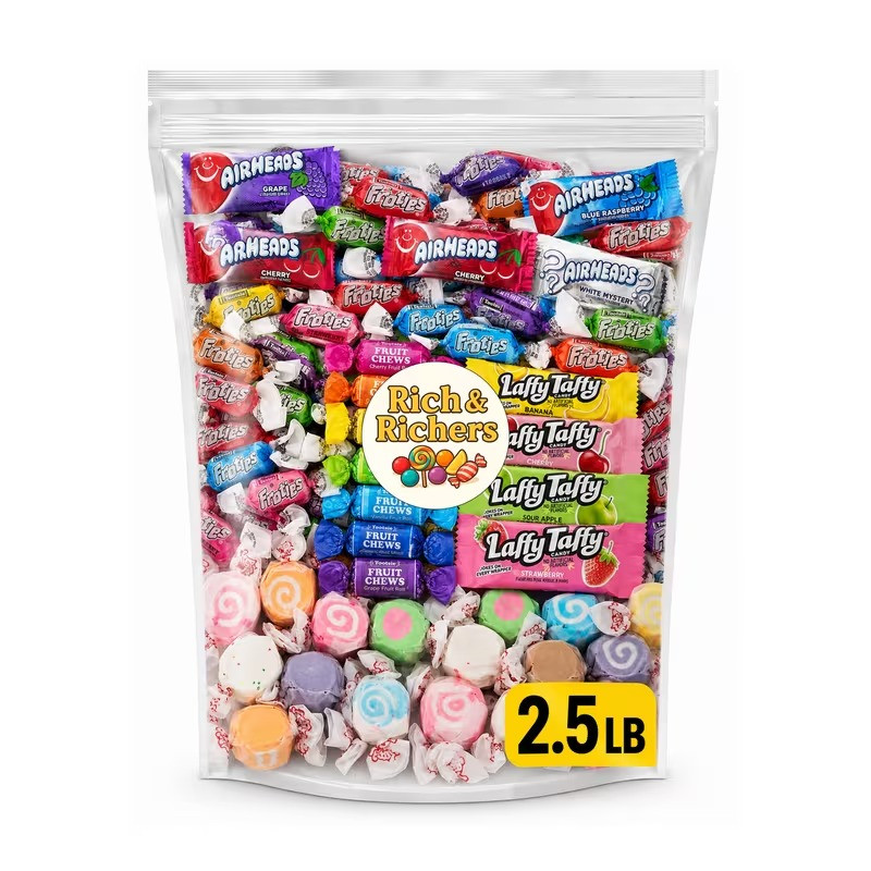2.5lb Bulk Chewy Candy Assorted Variety Pack - 40oz Mega Mix Individual Wrapped!