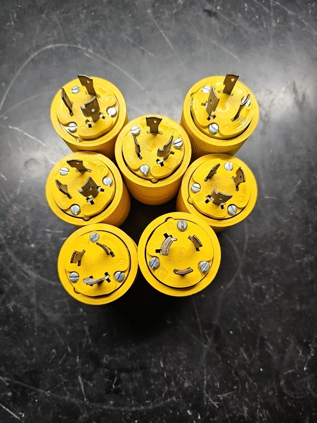 Lot 7 GE General Electric Plug NEMA L2-20 20a 125v 250v Twist Lock