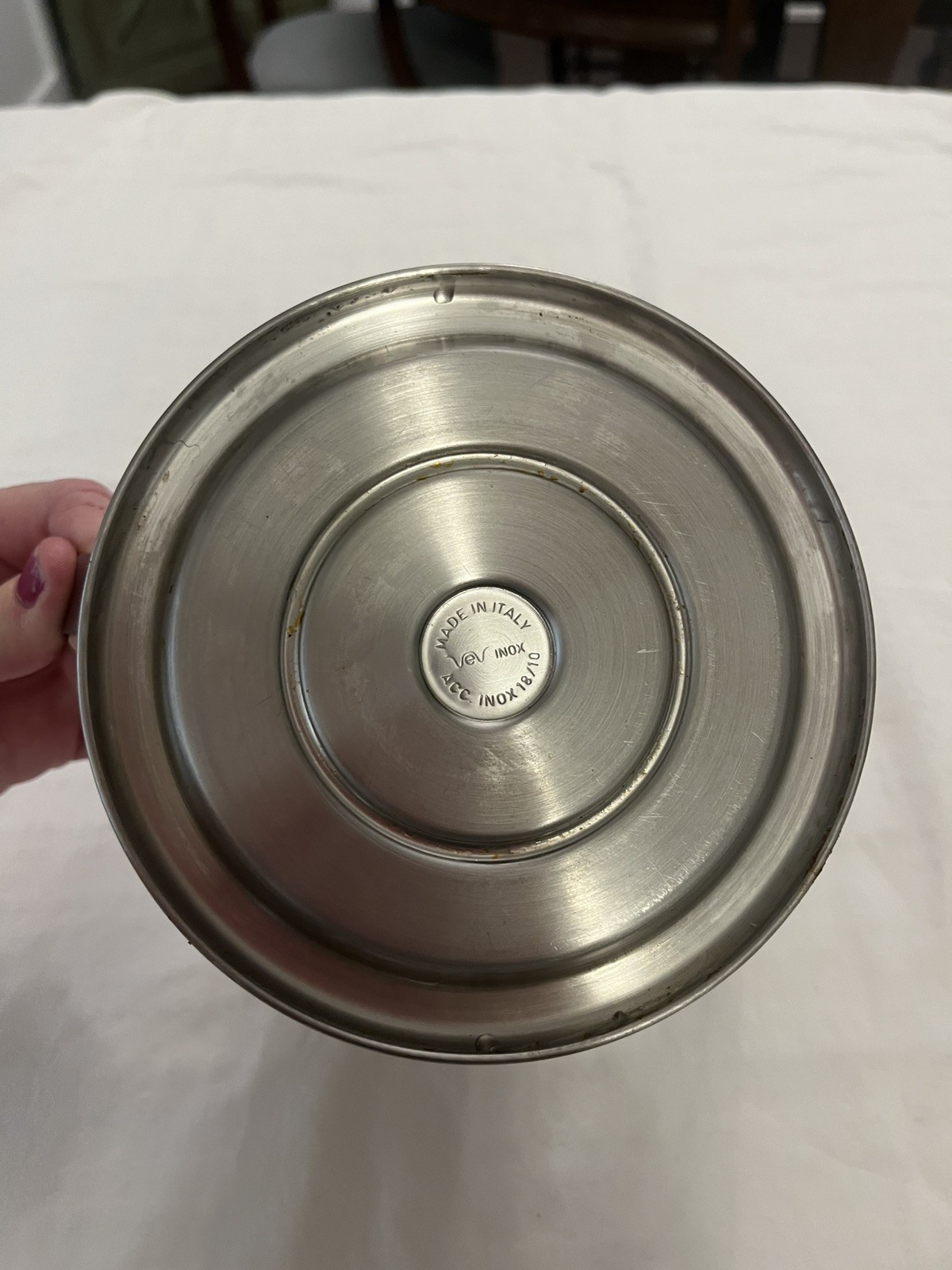 INOX 18/10 Stainless Steel Coffee tea Pot Made In Italy 8" tall