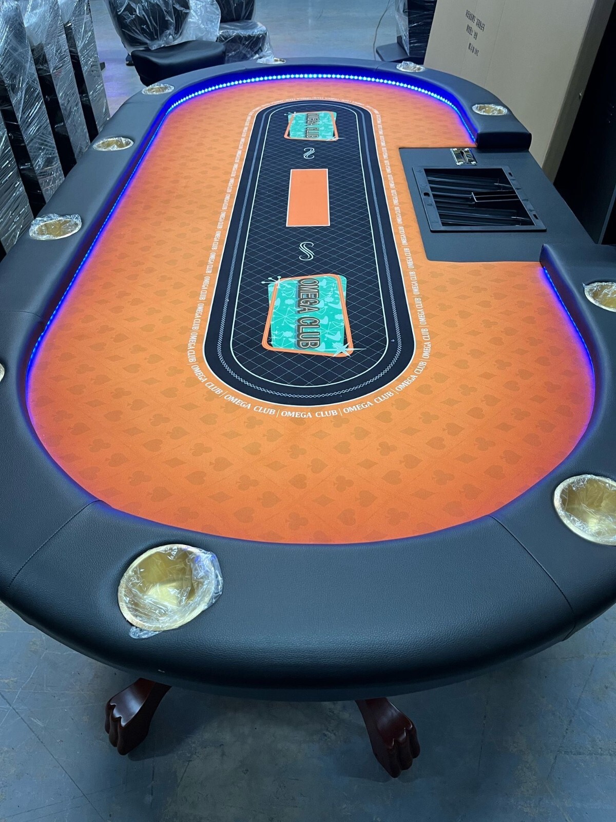Solid Wood Poker Table – 10 Player – Great for Game Nights! - $4,500