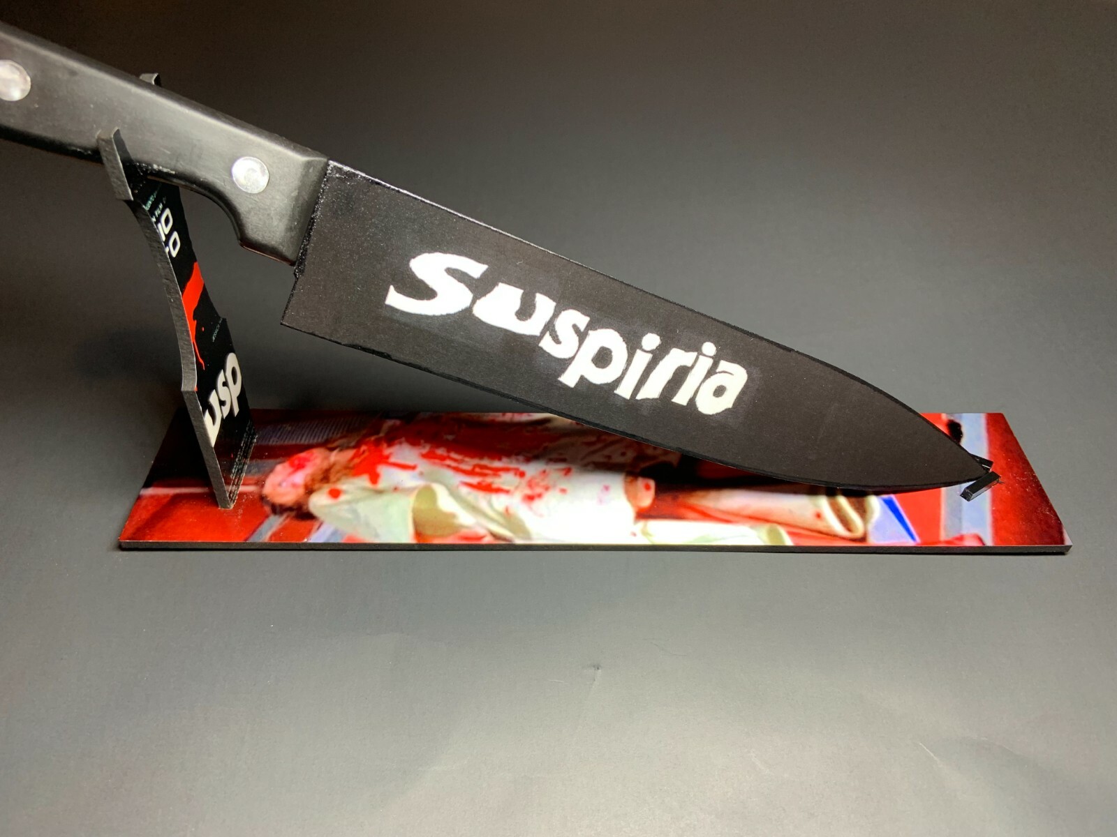 Suspiria 1977 Kitchen Knife With Sublimated Stand