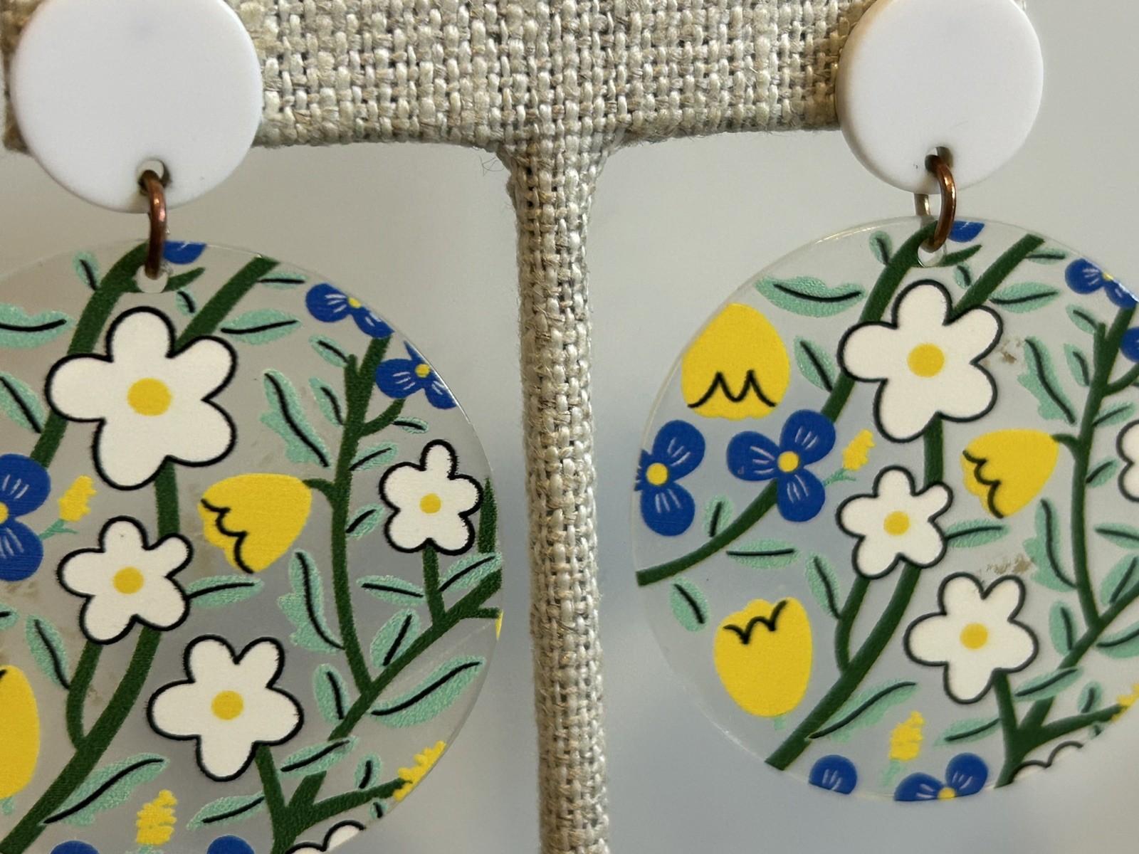 Daisies Tulips Dangling Earrings Cute For Summer