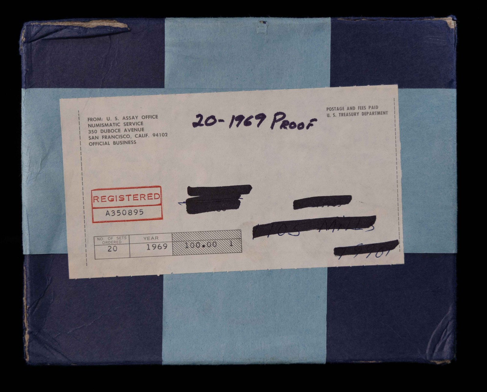 1969 S Proof Set Mint Sealed Unopened Box of 20 Sets Unsearched