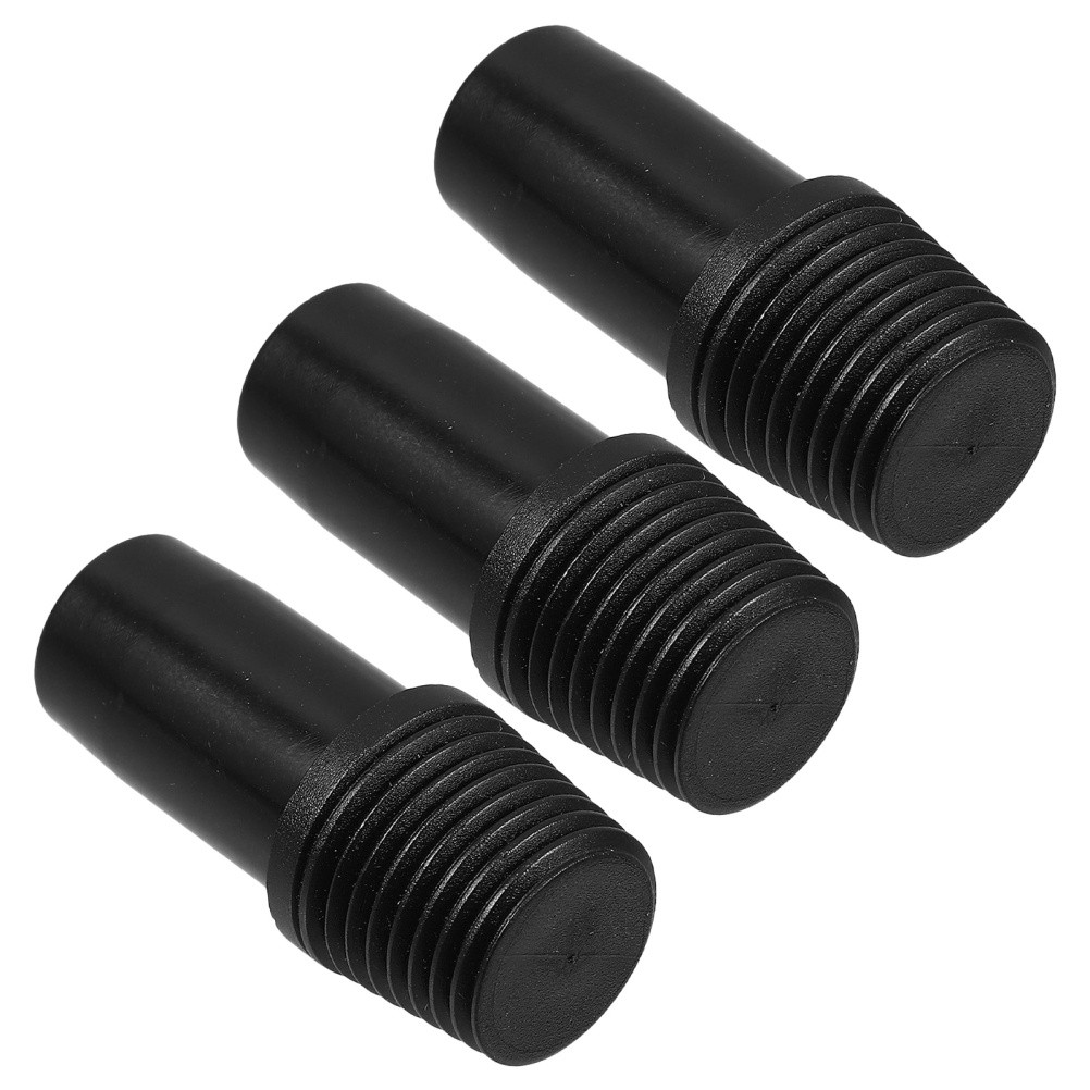 3 Pcs German Threaded Connection Parts Broom Handle Adapter Replacement