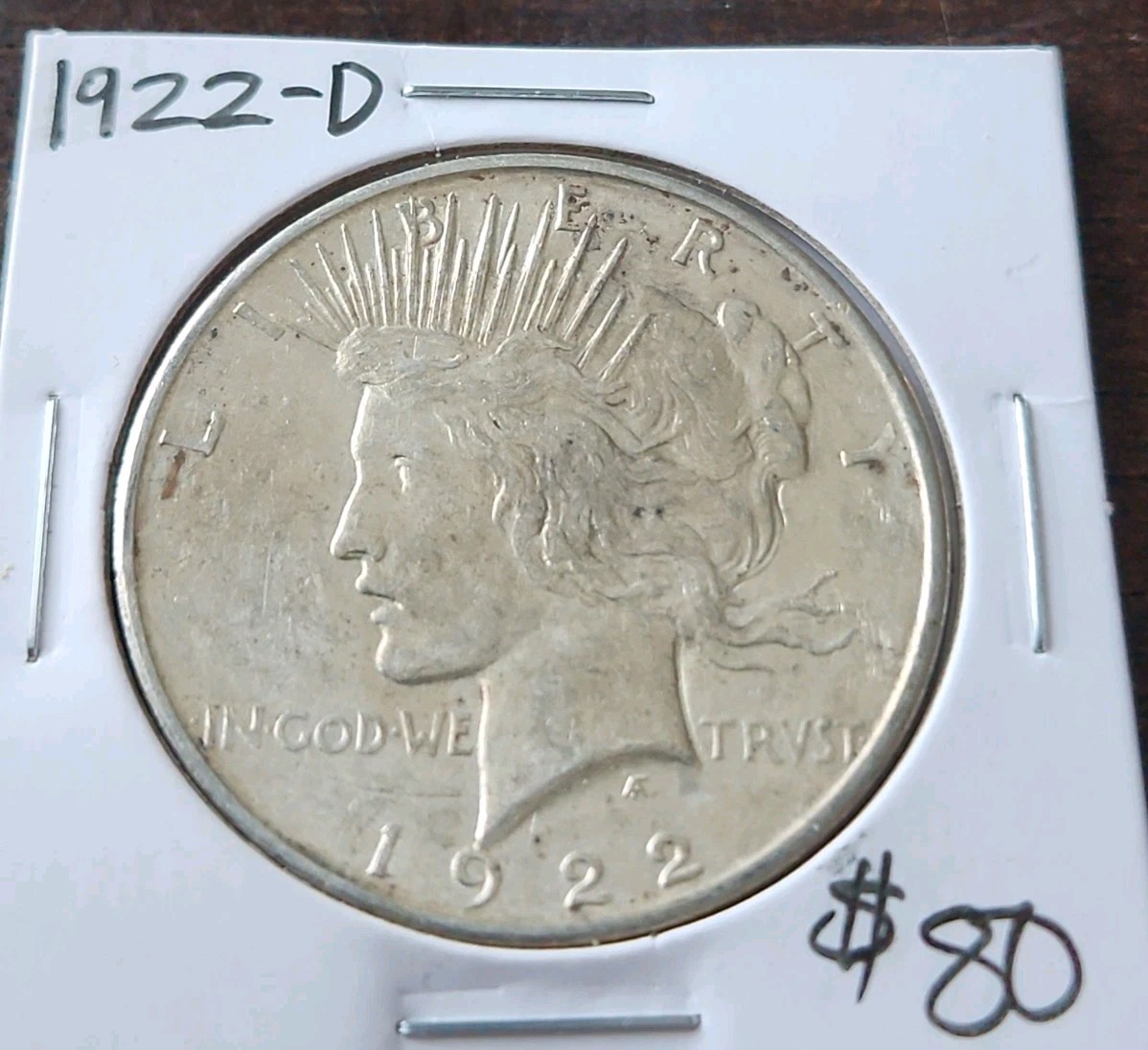 1922-D Peace Silver Dollar Denver Mint