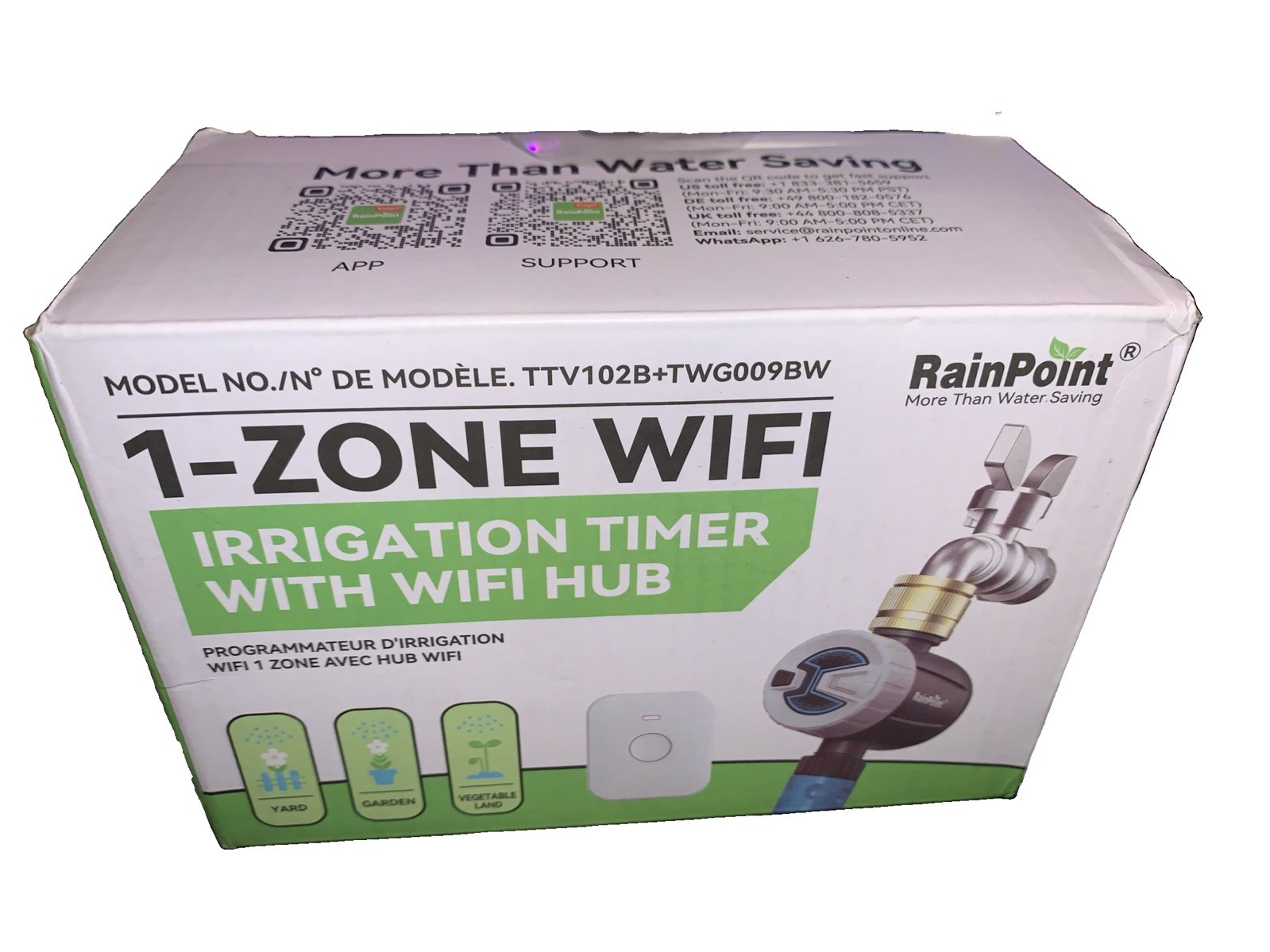 RAINPOINT WiFi Water Timer, Sprinkler Timer for Garden Hose, Smart Automatic ...