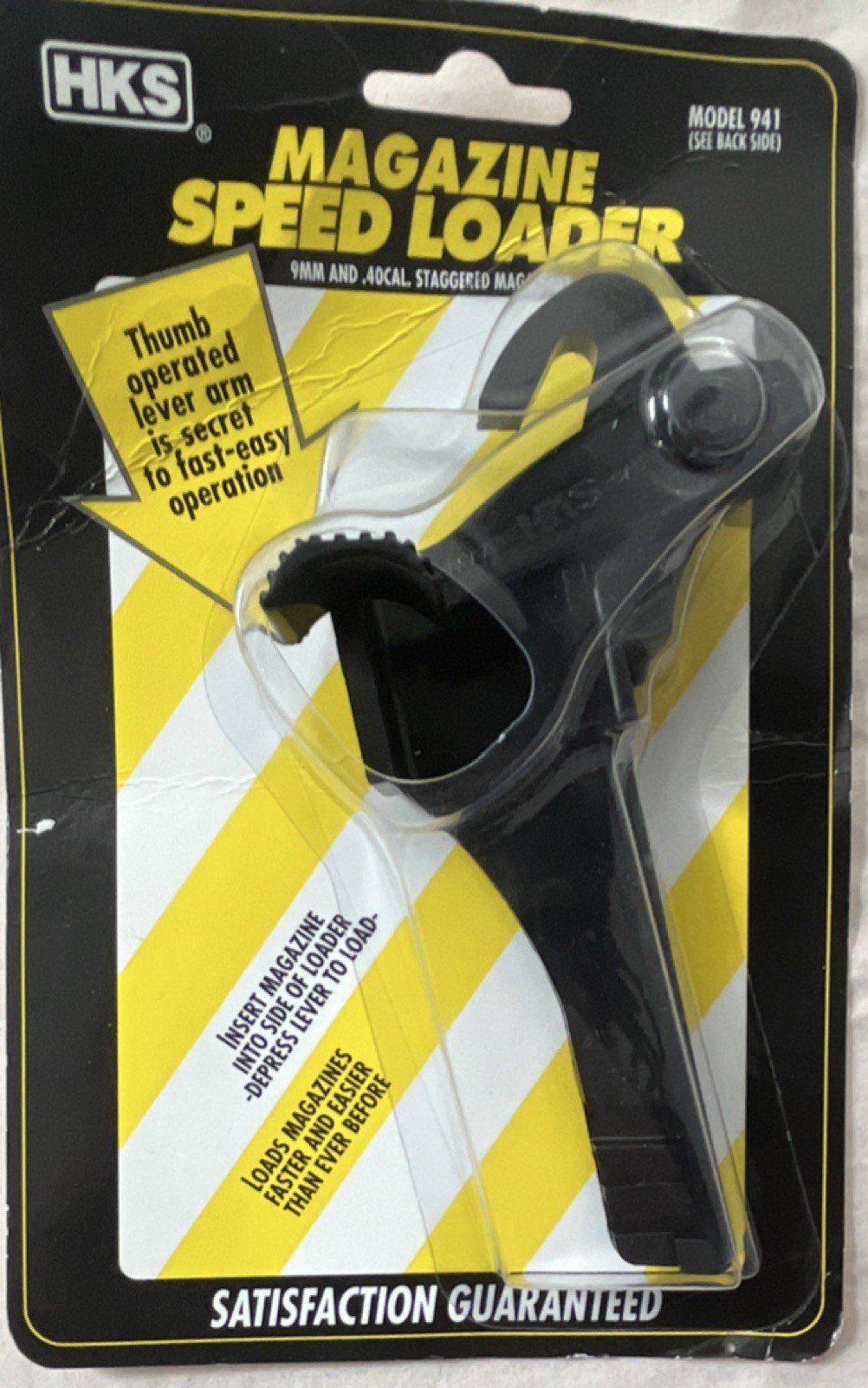 HKS Model 941 Mag Loader for 9mm/.40 S&W Pistols Thumb Lever Arm
