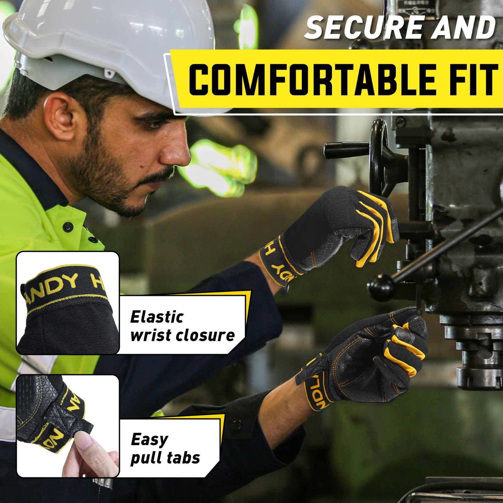 HANDLANDY Work Gloves for Men & Women