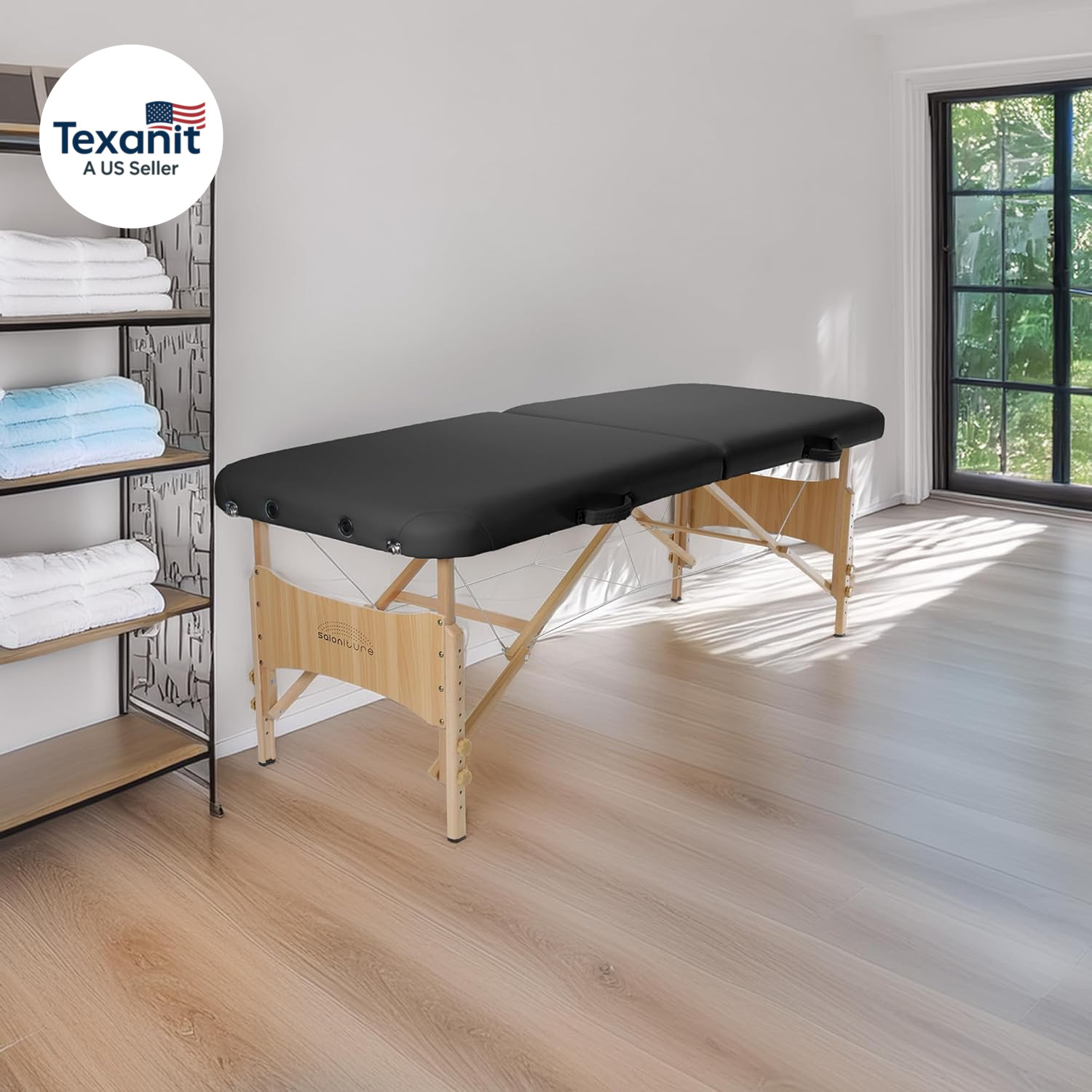 Basic Portable Folding Massage Table - Black