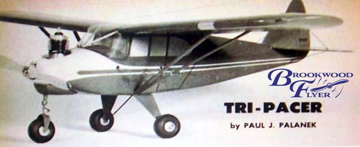Air Trails TRI-PACER PLAN + CONSTRUCTION ARTICLE For 19" .049 UC Model Airplane