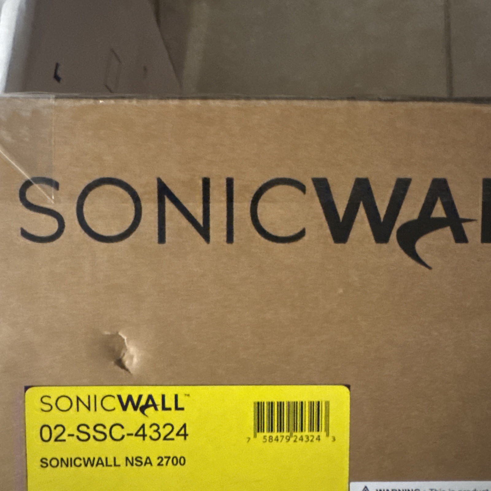 SonicWall NSA 2700 Firewall Network Security Appliance 02-SSC-4324