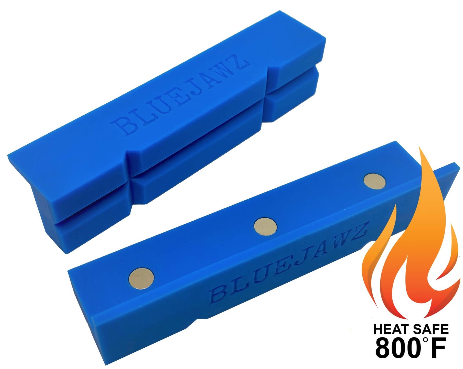 High Temperature Vise Soft Jaws (GROOVED) Multi-Purpose, Flexible, Part Forming