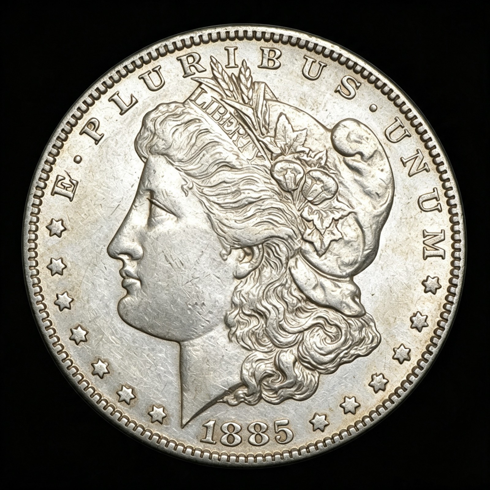 1885-S 90% Silver Private Collection SF Mint Vintage Liberty Head Morgan Dollar