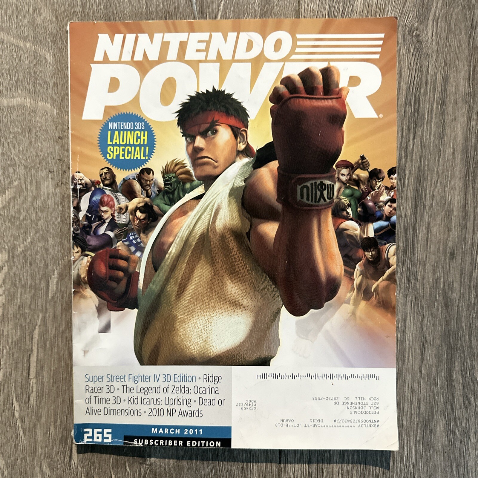 Nintendo Power 265 3DS Preview - Street Fighter Subscriber Edition, 2010 Awards
