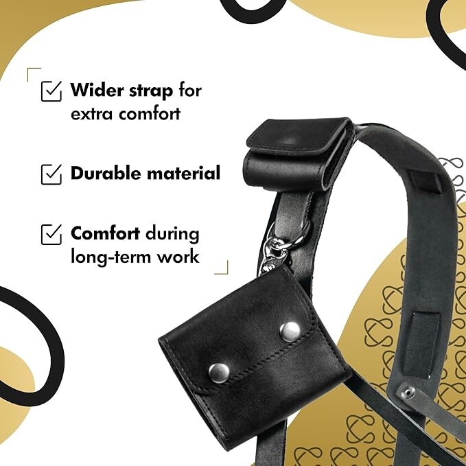Coiro Leather Camera Strap for One Camera - Single Leather Harness, Color Tan