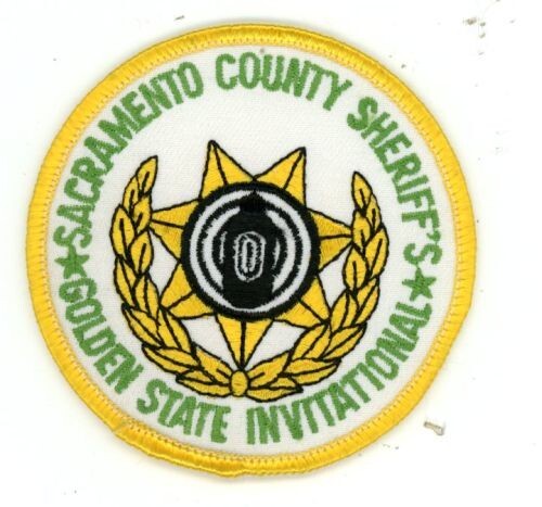 CALIFORNIA CA SACRAMENTO COUNTY SHERIFF INVITATIONAL NICE 3 " PATCH POLICE