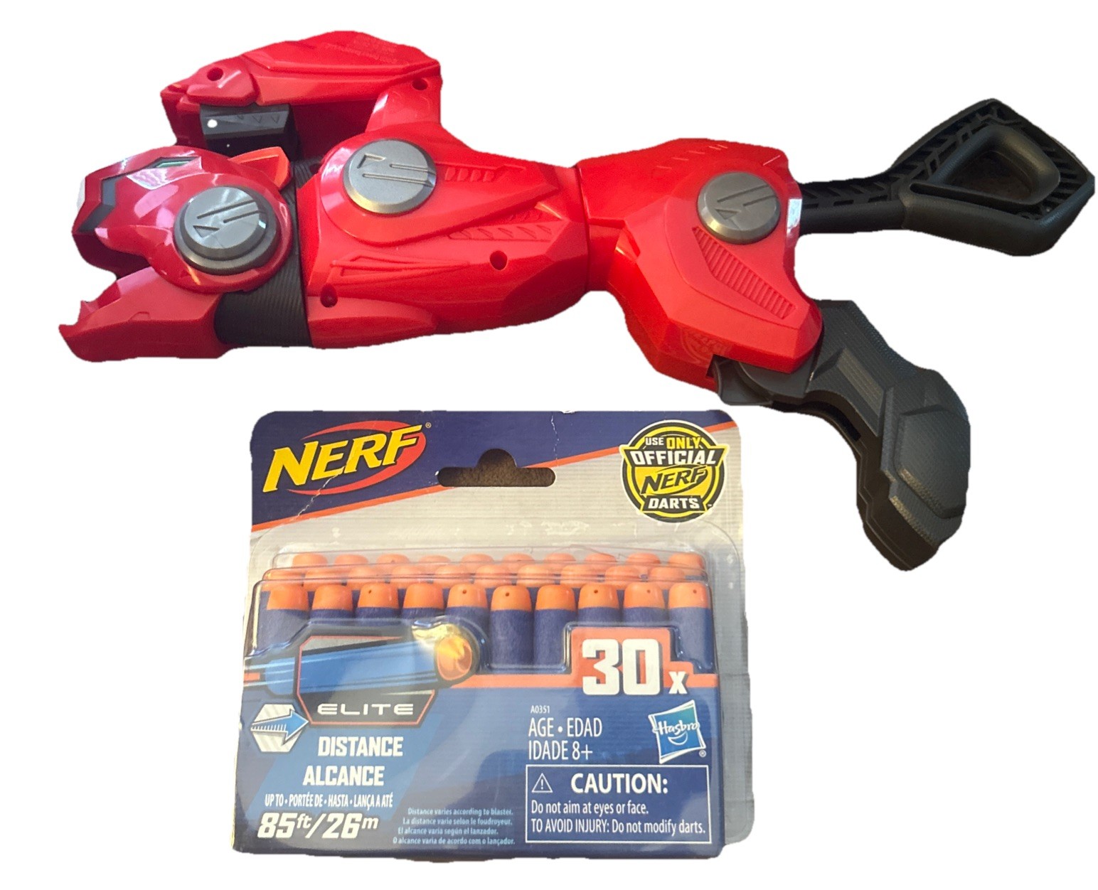 Nerf Saban's Power Rangers Beast Morphers Cheetah Beast Blaster Red Ranger Darts